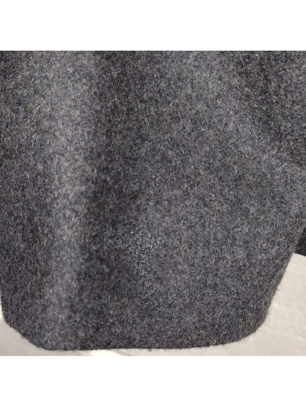 J. Crew Dark Gray Wool Blend Snap Collar Funnel Neck Long Sleeve Zip Up Coat